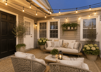 Spacious patios